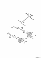 Ersatzteile WOLF-Garten Benzin Rasenmäher ohne Antrieb 2.42 B Typ: 4212000 Serie F  (2009) Höhenverstellung, Räder 