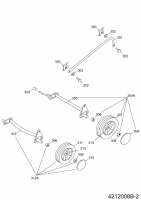 Ersatzteile WOLF-Garten Benzin Rasenmäher ohne Antrieb 2.42 XQ Typ: 4212008 Serie B  (2008) Höhenverstellung, Räder 