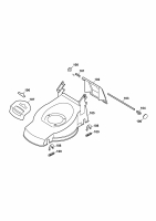 Ersatzteile WOLF-Garten Benzin Rasenmäher ohne Antrieb 2.48 B Typ: 4213000 Serie A  (2009) Mähwerksgehäuse 