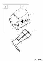 Ersatzteile WOLF-Garten Benzin Rasenmäher mit Antrieb 2.48 BA Typ: 4218000 Serie D  (2007) Grasfangsack 