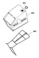 Ersatzteile WOLF-Garten Benzin Rasenmäher ohne Antrieb Power Edition 42 QR Typ: 4232000 Serie A  (2008) Grasfangsack 