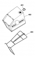 Ersatzteile WOLF-Garten Benzin Rasenmäher ohne Antrieb Power Edition 48 QR Typ: 4233000 Serie C  (2009) Grasfangsack 