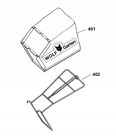 Ersatzteile WOLF-Garten Benzin Rasenmäher mit Antrieb 2.48 AHW Typ: 4238000 Serie A  (2008) Grasfangsack 