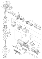 Makita Ersatzteile Winkelschleifer GA5093