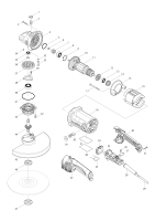 Makita Ersatzteile Winkelschleifer GA9050R