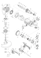 Makita Ersatzteile Winkelschleifer GA9070