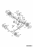Ersatzteile WOLF-Garten Benzin Rasenmäher mit Antrieb HBM Power 46 BA Typ: 4603008 Serie B  (2009) Getriebe, Höhenverstellung, Räder 