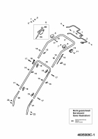 Ersatzteile WOLF-Garten Benzin Rasenmäher mit Antrieb 2.46 HBM Typ: 4605008 Serie C  (2005) Holm 