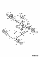 Ersatzteile WOLF-Garten Benzin Rasenmäher mit Antrieb 2.46 HBM Typ: 4605008 Serie C  (2005) Achsen, Räder 