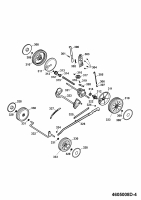 Ersatzteile WOLF-Garten Benzin Rasenmäher mit Antrieb 2.46 HBM Typ: 4605008 Serie D  (2007) Achsen, Räder 