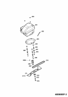 Ersatzteile WOLF-Garten Benzin Rasenmäher mit Antrieb B 46 TBA Typ: 4606680 Serie F  (2009) Messer, Messeraufnahme, Motor 