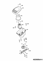 Ersatzteile WOLF-Garten Elektro Rasenmäher ohne Antrieb Esprit 46 E Typ: 4620680 Serie E, F  (2007) Messer, Messeraufnahme, Motor 