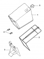 Ersatzteile WOLF-Garten Benzin Rasenmäher mit Antrieb Esprit 46 BA Typ: 4605006 Serie A  (2006) Grasfangsack 