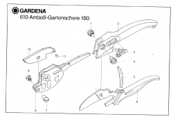 Ersatzteile GARDENA Amboss Gartenschere 180 610 180 S 611