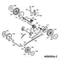 Ersatzteile WOLF-Garten Benzin Rasenmäher mit Antrieb Power Edition 46 BA Typ: 4656000 Serie B  (2009) Getriebe, Höhenverstellung, Räder 