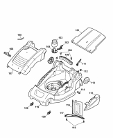 Ersatzteile WOLF-Garten Elektro Rasenmäher ohne Antrieb 2.34 CPK Typ: 4904005 Serie C  (2007) Mähwerksgehäuse 