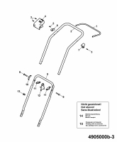 Ersatzteile WOLF-Garten Elektro Rasenmäher ohne Antrieb 2.32 E-1 Typ: 4905000 Serie B  (2007) Holm 