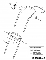 Ersatzteile WOLF-Garten Elektro Rasenmäher ohne Antrieb 2.32 E-1 Typ: 4905002 Serie A  (2009) Holm 
