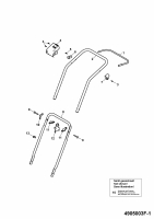 Ersatzteile WOLF-Garten Elektro Rasenmäher ohne Antrieb 2.32 E-1 Typ: 4905003 Serie F  (2009) Holm 