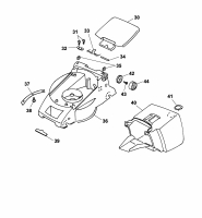 Ersatzteile WOLF-Garten Elektro Rasenmäher ohne Antrieb 2.36 E Typ: 4906783 Serie B, C  (2005) Mähwerksgehäuse 