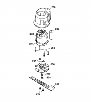 Ersatzteile WOLF-Garten Elektro Rasenmäher ohne Antrieb HBM 37 E Typ: 4907009 Serie B  (2006) Messer, Messeraufnahme, Motor 