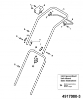 Ersatzteile WOLF-Garten Elektro Rasenmäher ohne Antrieb 2.37 E Typ: 4917000 Serie A  (2006) Holm 