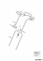 Ersatzteile WOLF-Garten Elektro Rasenmäher ohne Antrieb 2.37 E Typ: 4917000 Serie F  (2009) Holm 