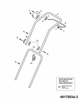 Ersatzteile WOLF-Garten Elektro Rasenmäher ohne Antrieb 2.37 E Typ: 4917003 Serie D  (2007) Holm 