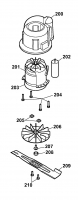 Ersatzteile WOLF-Garten Elektro Rasenmäher ohne Antrieb 1.37 XC Typ: 4917088 Serie A  (2008) Messer, Messeraufnahme, Motor 