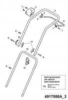 Ersatzteile WOLF-Garten Elektro Rasenmäher ohne Antrieb 1.37 XC Typ: 4917088 Serie A  (2008) Holm 