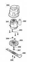 Ersatzteile WOLF-Garten Elektro Rasenmäher ohne Antrieb Power Edition 34 E Typ: 4924003 Serie D  (2007) Messer, Messeraufnahme, Motor 