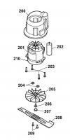 Ersatzteile WOLF-Garten Elektro Rasenmäher ohne Antrieb Power Edition 37 E Typ: 4927000 Serie D  (2007) Messer, Messeraufnahme, Motor 