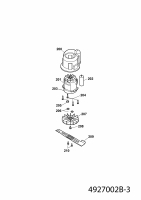 Ersatzteile WOLF-Garten Elektro Rasenmäher ohne Antrieb Power Edition 37 E Typ: 4927002 Serie B  (2009) Messer, Messeraufnahme, Motor 