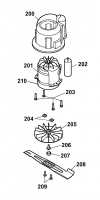 Ersatzteile WOLF-Garten Elektro Rasenmäher ohne Antrieb Power Edition 37 E Typ: 4927003 Serie D  (2007) Messer, Messeraufnahme, Motor 