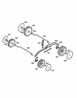 Ersatzteile WOLF-Garten Elektro Rasenmäher ohne Antrieb Power 1500 Typ: 4927008 Serie B  (2007) Höhenverstellung, Räder 