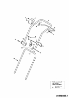 Ersatzteile WOLF-Garten Elektro Rasenmäher ohne Antrieb Power Wolf 15/37 Typ: 4927008 Serie E  (2009) Holm 