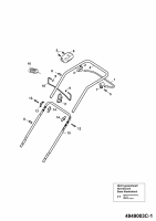 Ersatzteile WOLF-Garten Hybrid Rasenmäher Hybrid Power 40 Typ: 4949003 Serie C  (2009) Holm 