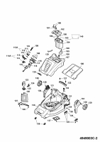 Ersatzteile WOLF-Garten Hybrid Rasenmäher Hybrid Power 40 Typ: 4949003 Serie C  (2009) Mähwerksgehäuse 