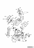 Ersatzteile WOLF-Garten Hybrid Rasenmäher Hybrid Power 40 Typ: 4949003 Serie D  (2009) Mähwerksgehäuse 
