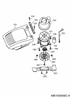 Ersatzteile WOLF-Garten Elektro Rasenmäher ohne Antrieb Esprit 40 E Typ: 4961003 Serie A, B, C  (2002) Elektromotor, Messer 