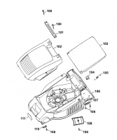 Ersatzteile WOLF-Garten Elektro Rasenmäher mit Antrieb 2.40 EA Typ: 4965000 Serie A  (2006) Mähwerksgehäuse 