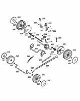 Ersatzteile WOLF-Garten Elektro Rasenmäher mit Antrieb 2.40 EA Typ: 4965000 Serie C  (2007) Getriebe, Höhenverstellung, Räder 