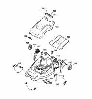 Ersatzteile WOLF-Garten Elektro Rasenmäher ohne Antrieb 2.40 E-1 Typ: 4968003 Serie A  (2006) Mähwerksgehäuse 