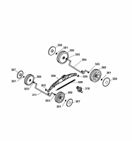 Ersatzteile WOLF-Garten Elektro Rasenmäher ohne Antrieb 2.40 E-1 Typ: 4968003 Serie A  (2006) Höhenverstellung, Räder 