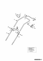 Ersatzteile WOLF-Garten Elektro Rasenmäher ohne Antrieb Power Wolf 16/40 Typ: 4969008 Serie A  (2009) Holm 