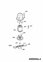 Ersatzteile WOLF-Garten Elektro Rasenmäher ohne Antrieb Power Edition 40 E-1 Typ: 4980000 Serie A  (2006) Messer, Messeraufnahme, Motor 