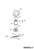Ersatzteile WOLF-Garten Elektro Rasenmäher ohne Antrieb Power Edition 40 E-1 Typ: 4980003 Serie A  (2006) Messer, Messeraufnahme, Motor 