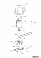 Ersatzteile WOLF-Garten Elektro Rasenmäher mit Antrieb Power Edition 40 EA-1 Typ: 4985003 Serie A  (2007) Messer, Messeraufnahme, Motor 