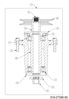 Cub Cadet Ersatzteile Zero Turn XZ7 L152I ULTIMA 47ATAHA8603 (2021) Messerspindel 618-07386