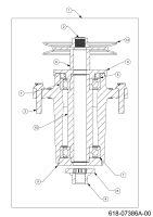 Cub Cadet Ersatzteile Zero Turn XZ7 L152I ULTIMA 47ATAHA8603 (2024) Messerspindel 618-07386A